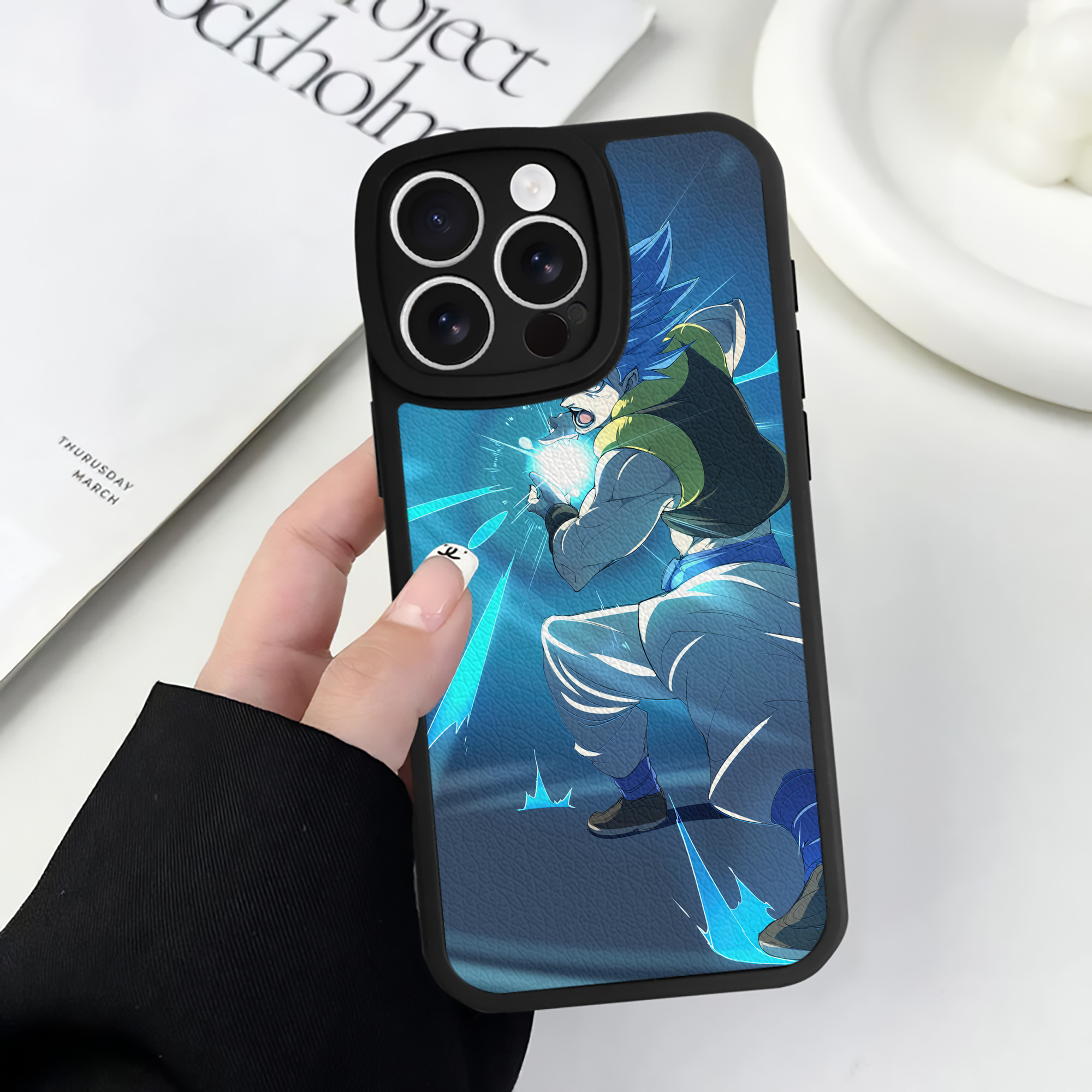 （画像用） ドラゴンボール DRAGON BALL 【iPhone 16シリーズ対応】シリコンスマホケース（レザー調） 材質：シリコン
